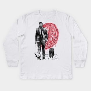 Lone Hitman and Cub Kids Long Sleeve T-Shirt